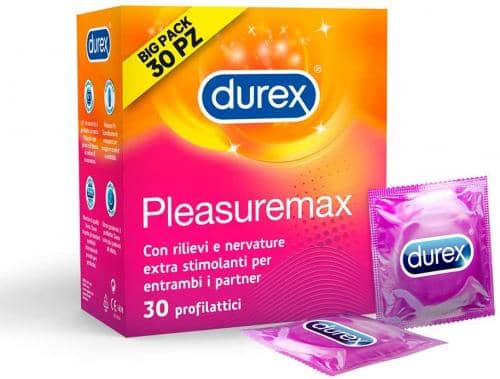 Durex Pleasuremax Preservativi, Maxi Formato, 30 Profilattici
